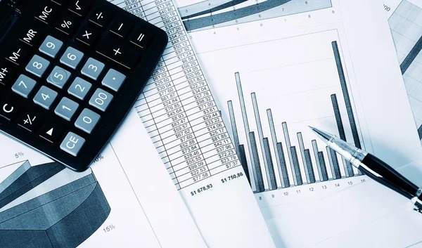 Berkas laporan finansial bisnis