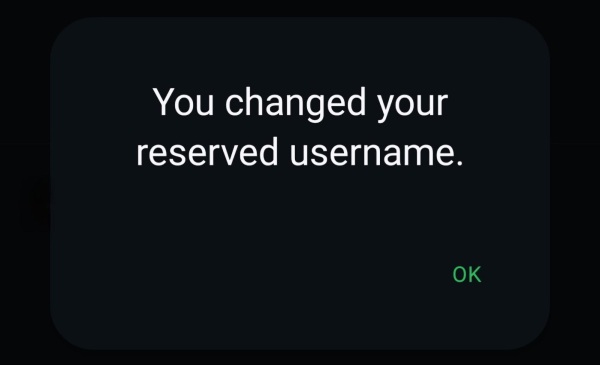 Mengganti username di aplikasi WA