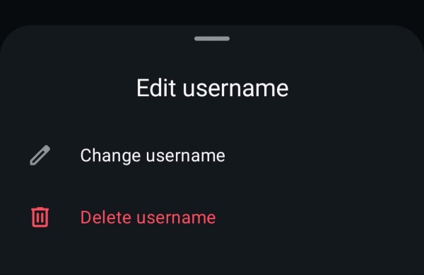 Mengubah atau menghapus username WhatsApp