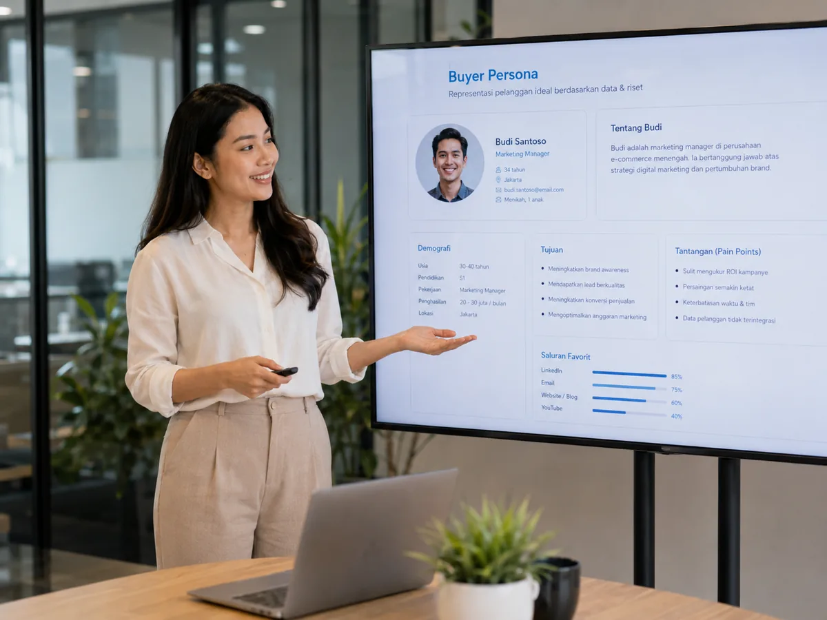 pengertian buyer persona sebagai profil pelanggan ideal berbasis data