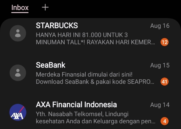 Contoh SMS marketing