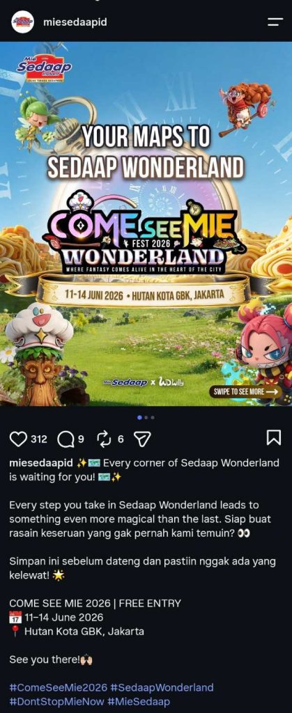 Contoh iklan produk menarik dari Mie Sedaap
