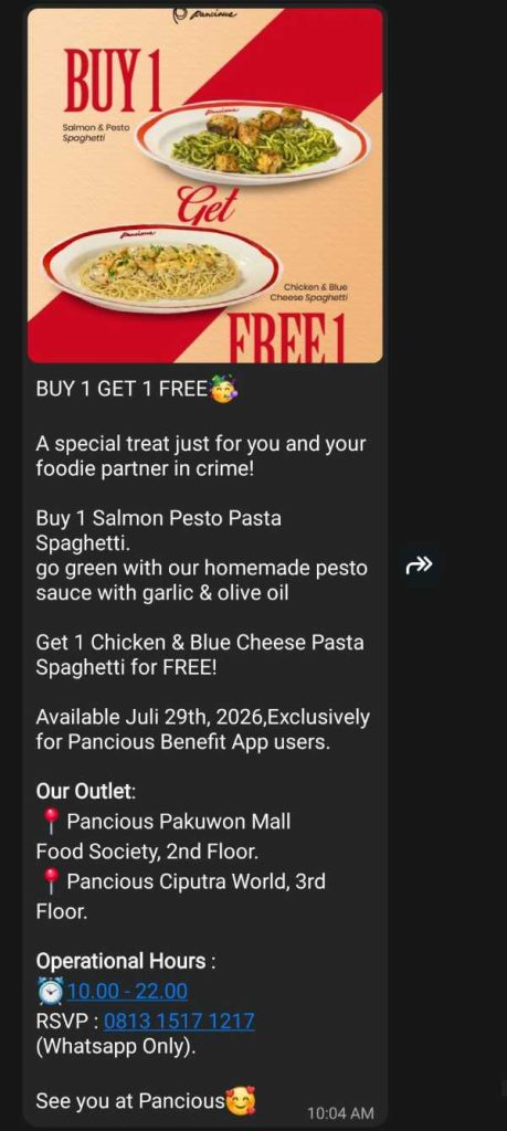 Contoh iklan produk yang menarik dari Pancious