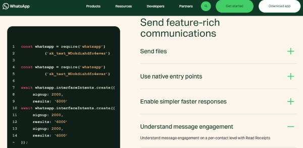 Fitur rich media dari WhatsApp Business Platform