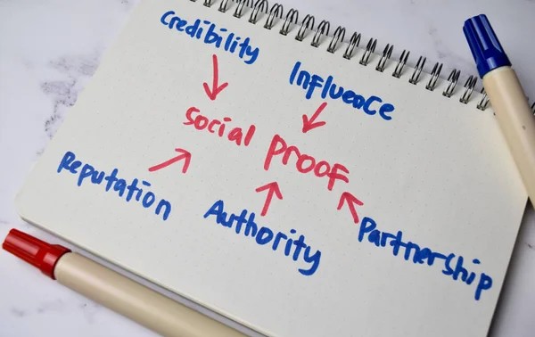 Formula social proof tertulis di note book