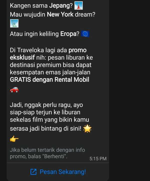 Iklan produk simple dari Traveloka