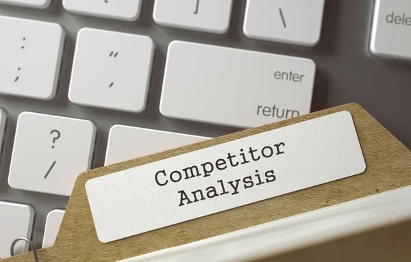 Kartu index dengan keterangan Competitor Analysis