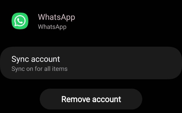 Sinkronisasi akun WA di pengaturan HP