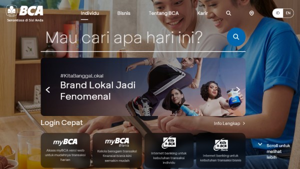 Website resmi bank BCA