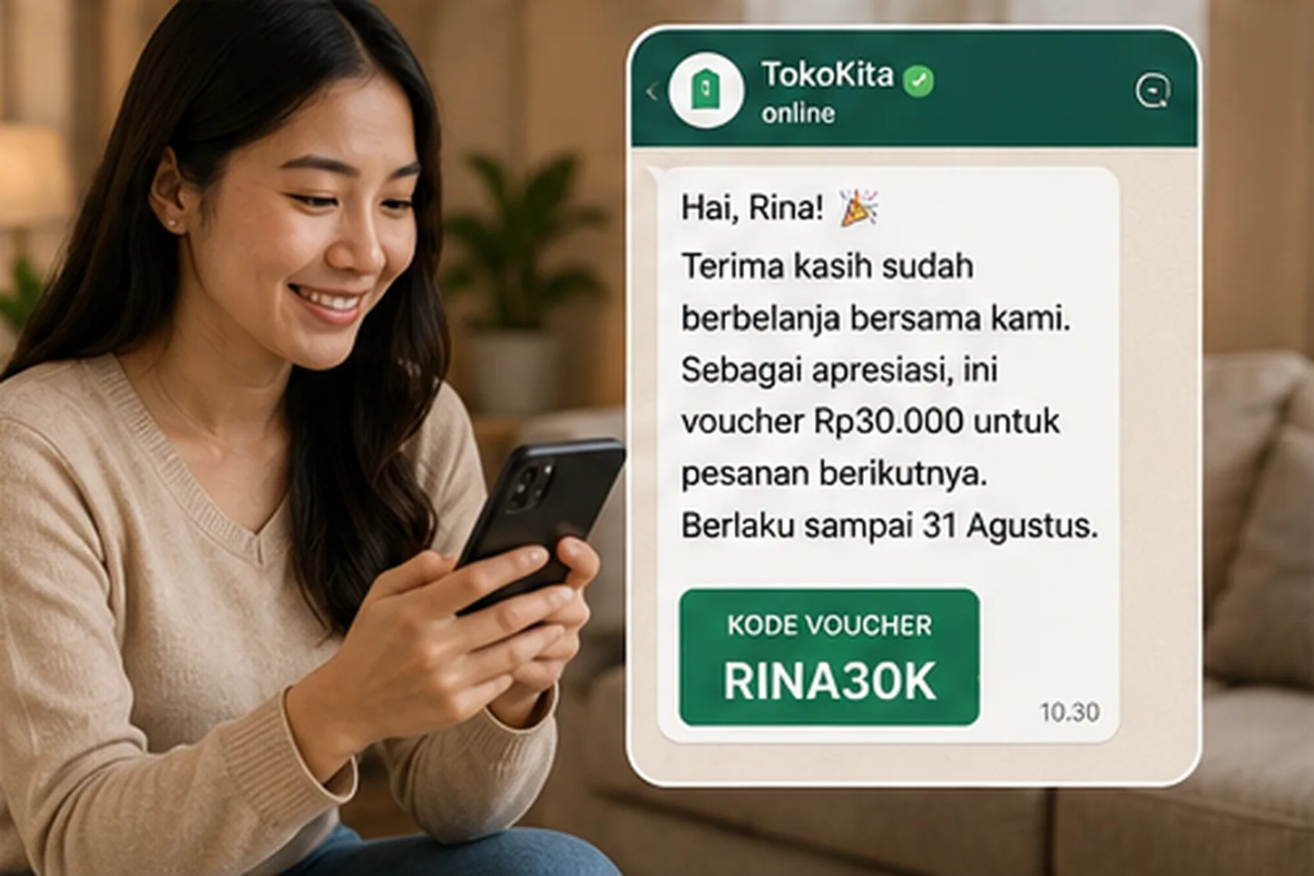 customer retention specialist menulis contoh iklan retensi pelanggan