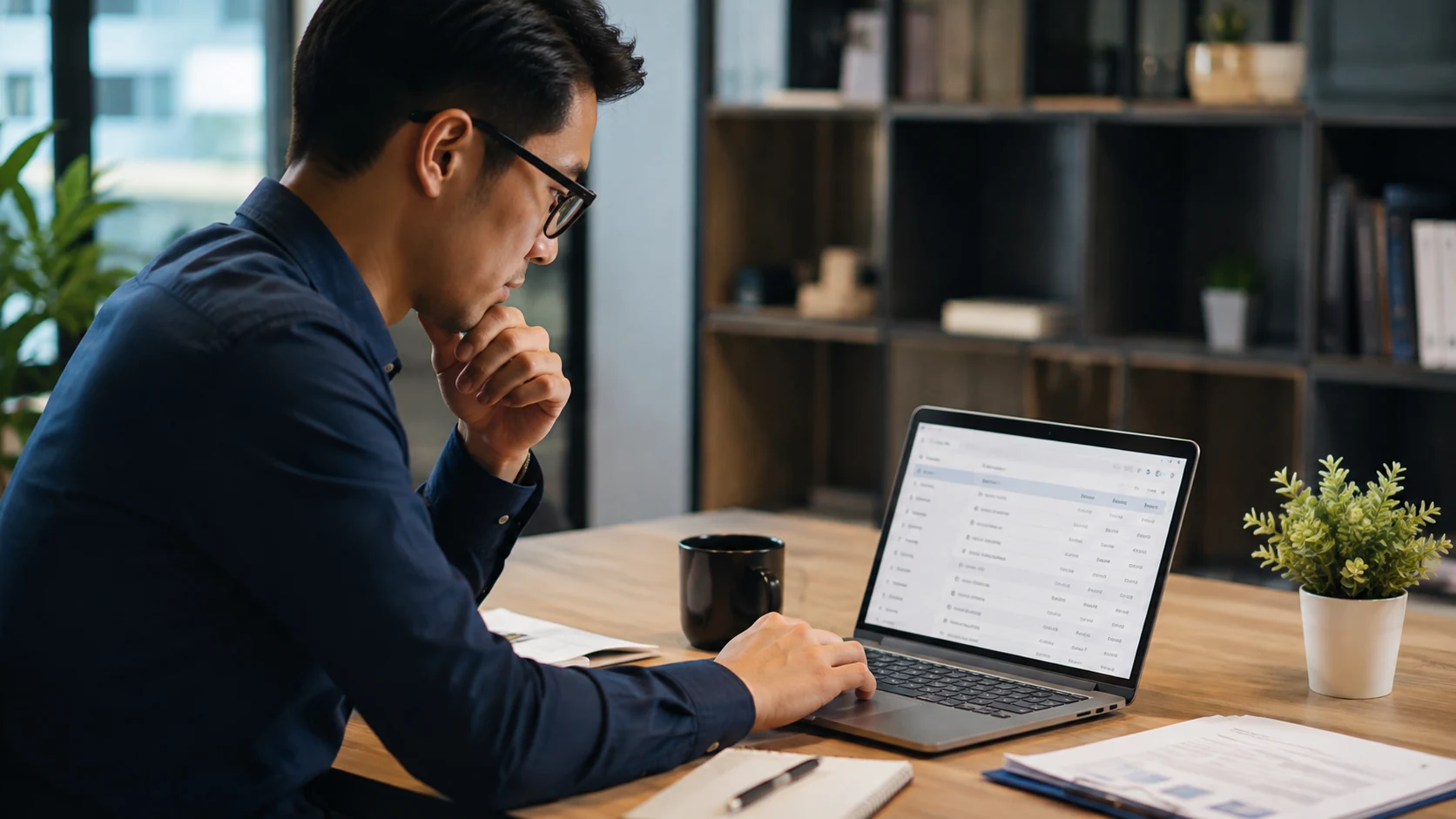 marketer memeriksa target penerima agar cold email tidak menjadi spam