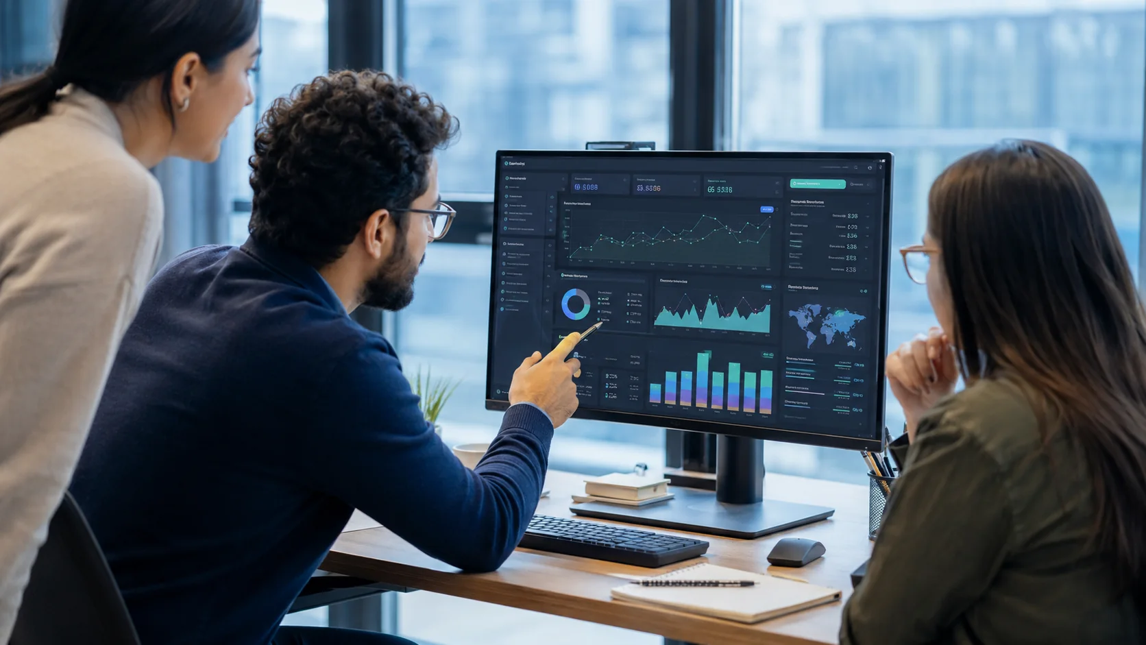 marketing analyst mengukur KPI digital marketing dari dashboard omnichannel secara real-time