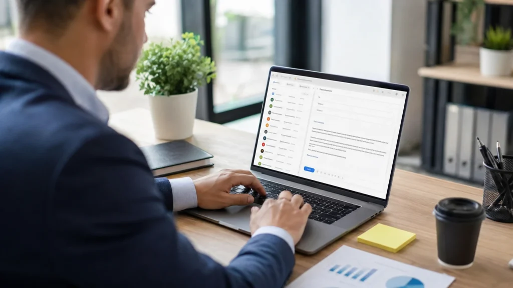 profesional sales membuat cold email untuk menjangkau prospek baru