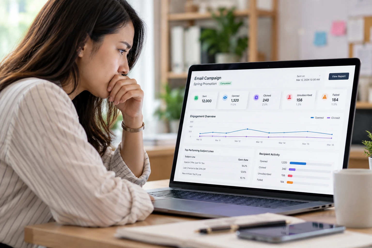 marketer mengevaluasi email blast yang tidak mendapat respons pelanggan