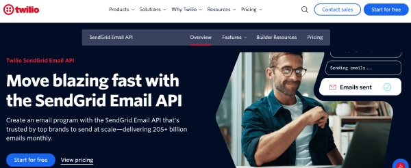 Free trial Twilio SendGrid