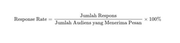 Rumus response rate