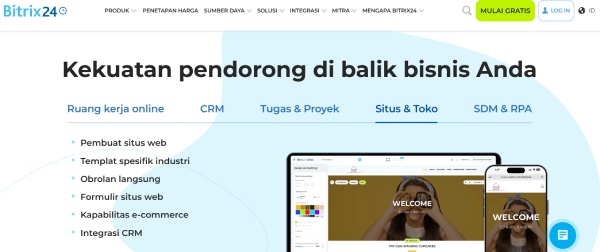 Website Bitrix24 resmi berbahasa Indonesia