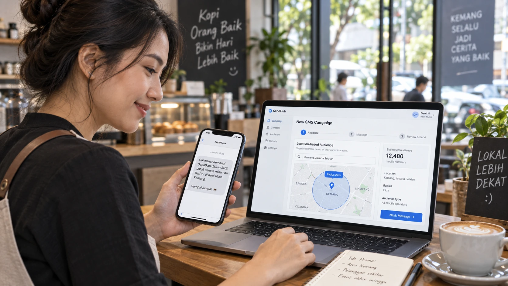 perbedaan SMS LBA, SMS Broadcast, dan SMS masking berdasarkan fungsi masing-masing