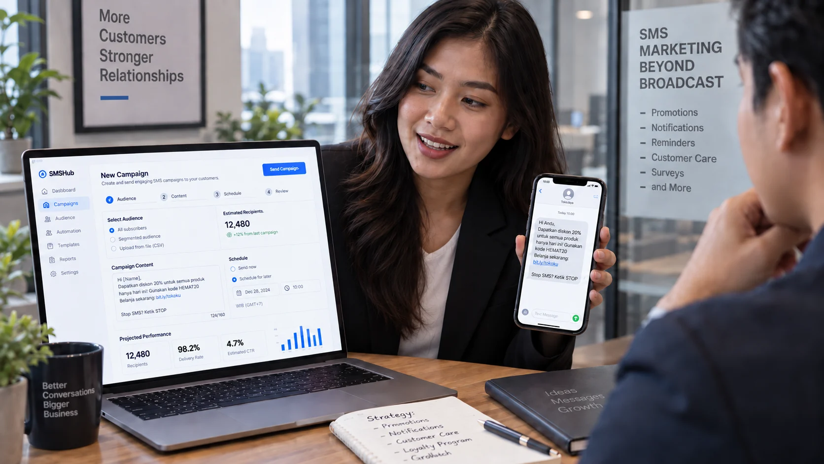 perbedaan SMS marketing dan SMS broadcast dalam strategi komunikasi pelanggan