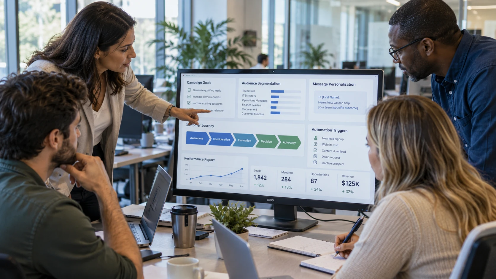 tim marketing menyusun enam strategi email marketing B2B