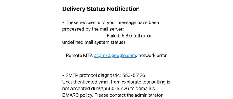 Contoh email bounce back