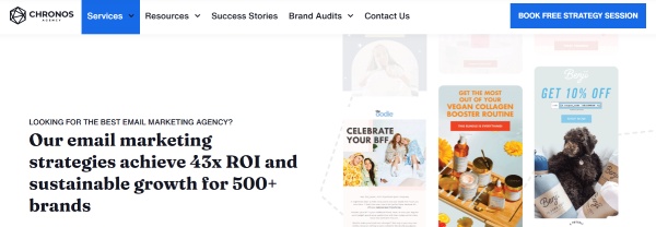Ecommerce email marketing dari Chronos Agency