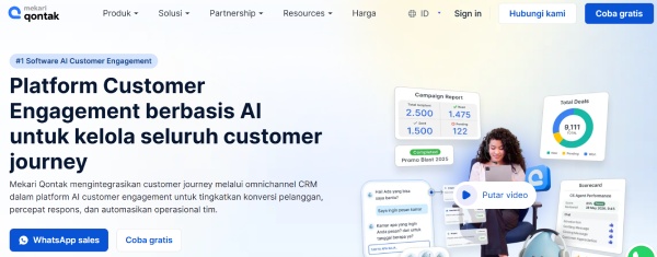 Fitur AI customer engagement dari Mekari Qontak